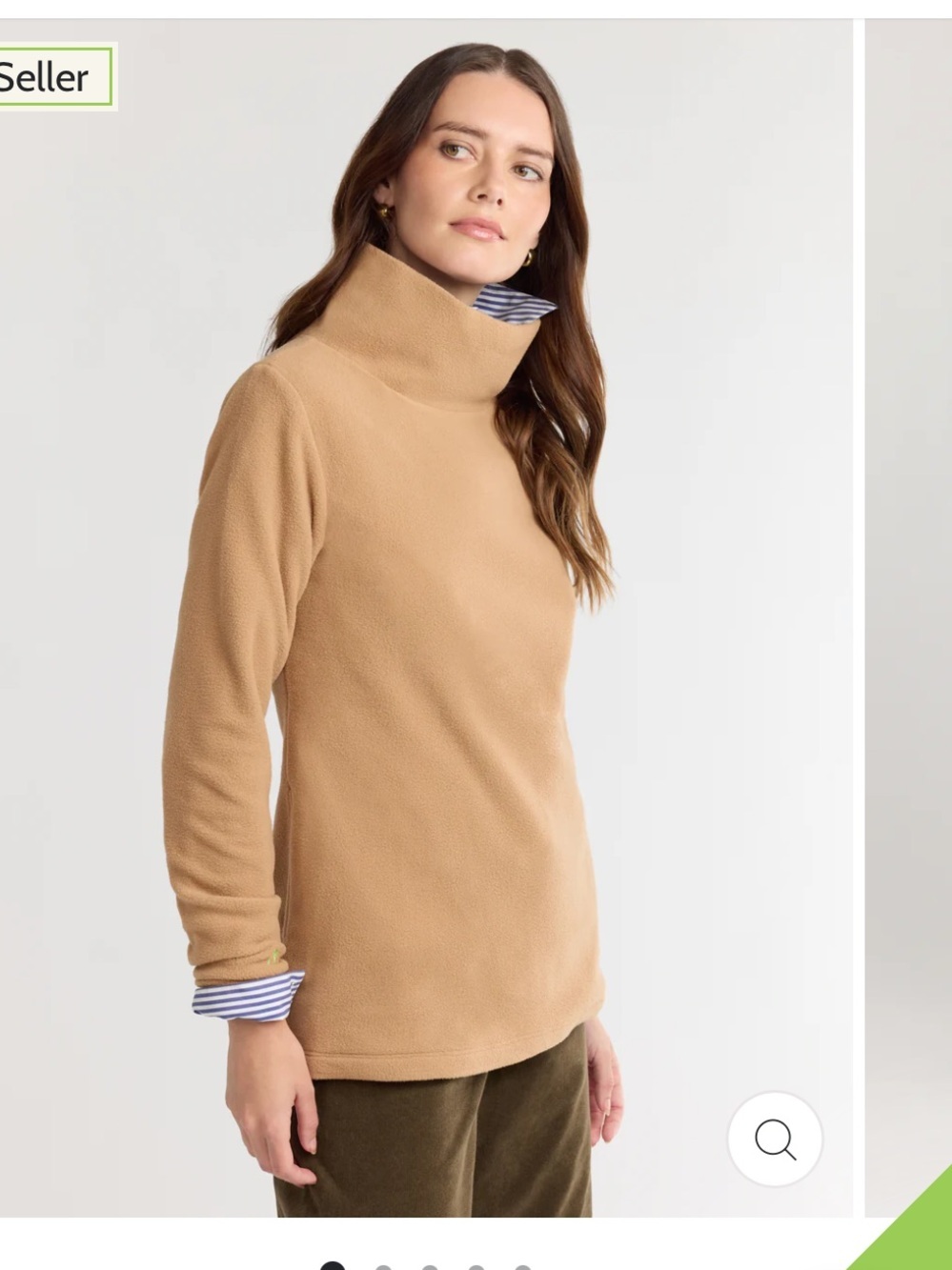 Dudley Stephens Cobble Hill Terry Fleece Turtleneck tunic